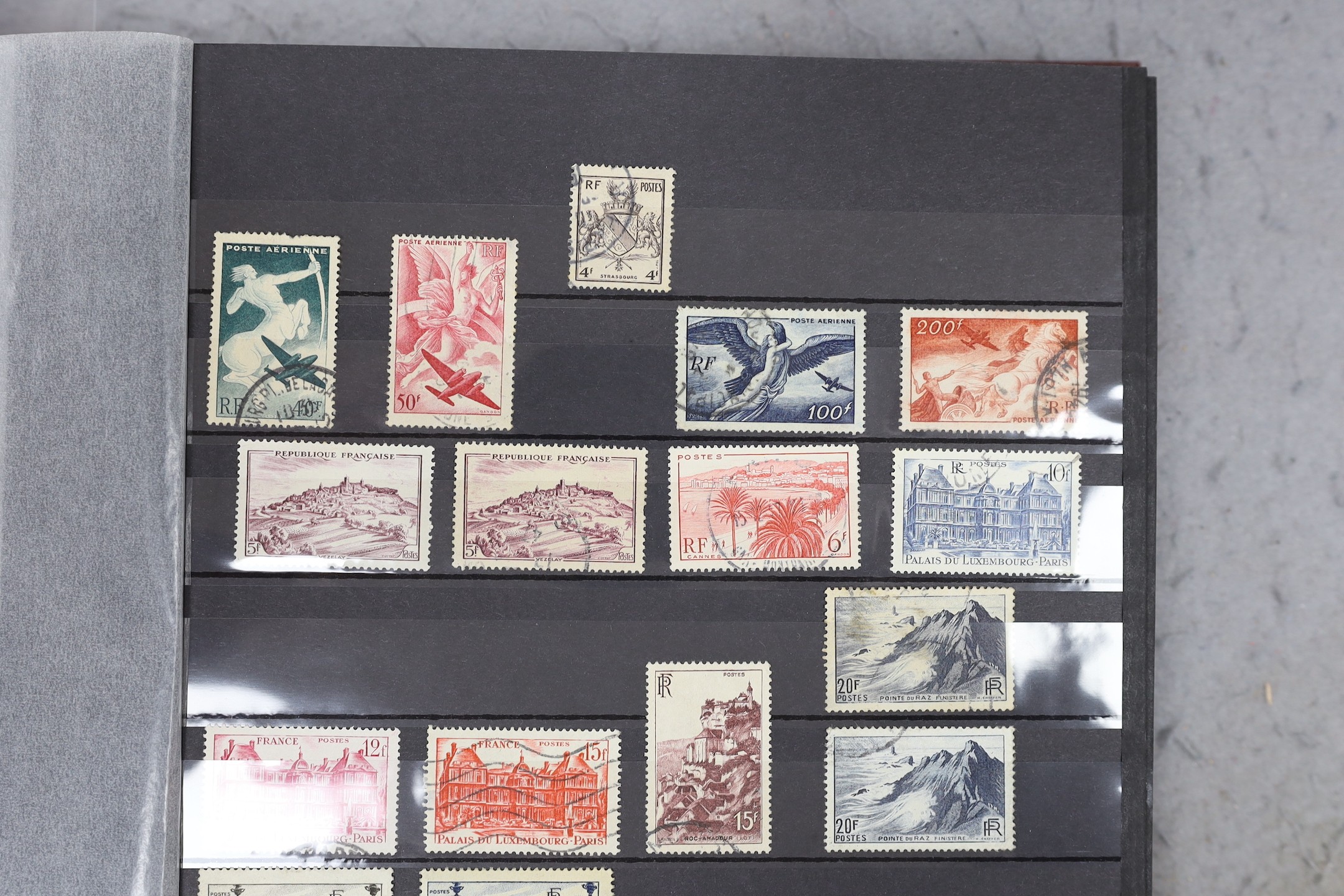 An album of mainly early French stamps